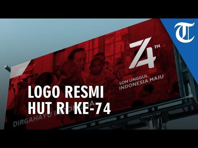 Logo Resmi HUT RI ke-74 yang diterbitkan Kementerian Sekretariat Negara