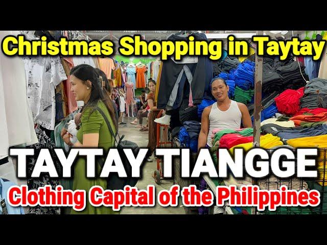 TAYTAY TIANGGE PRICES - Shopping Tour at the Biggest Tiangge Market | PHILIPPINES CLOTHING CAPITAL