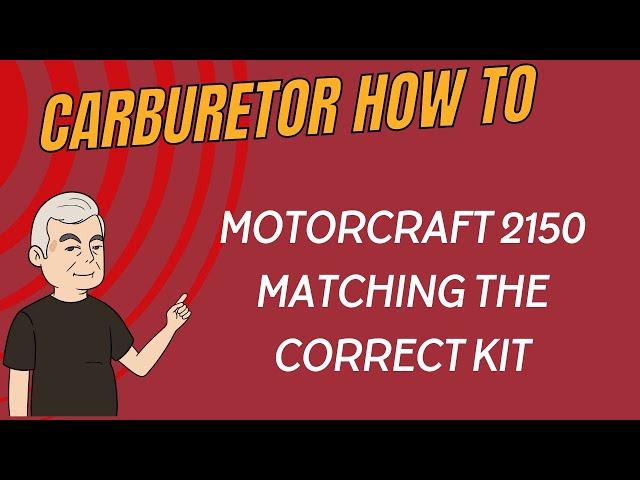 Motorcraft 2150 - Matching the Correct Kit When Tag is Missing