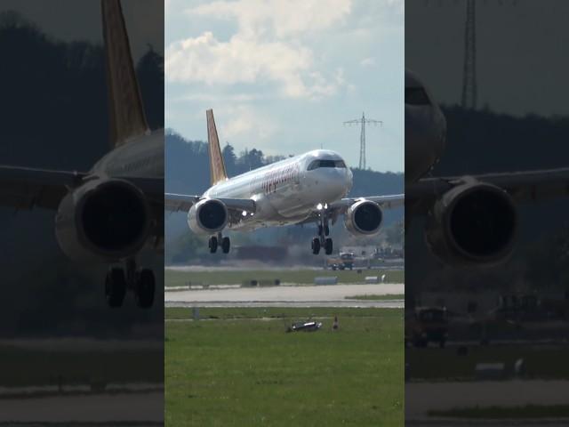 Pegasus Airlines Airbus A321 Landing at Stuttgart Airport
