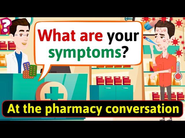 Shadowing English Conversation Practice (At the pharmacy) Improve English Speaking Skills