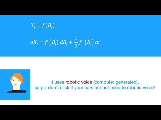 Ito’s lemma, also known as Ito’s formula, or Stochastic chain rule: Proof