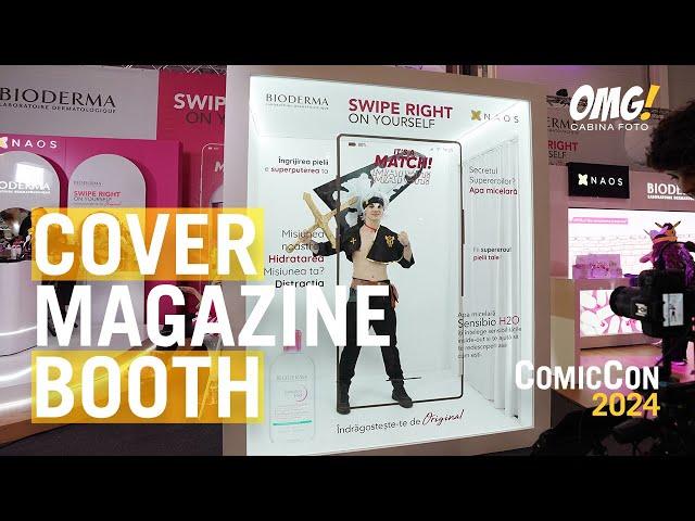 Walk-in Cover Magazine Photo Booth | Setup & Action  @ComicCon