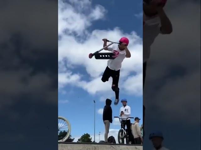 Crazy Scooter Air Tricks  ig (@_brandontang_)