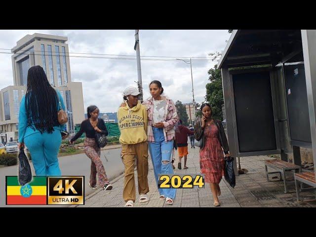 Beautiful Girls on street of Addis Ababa,  Ethiopia ,  Addis Ababa walking Tour 2024