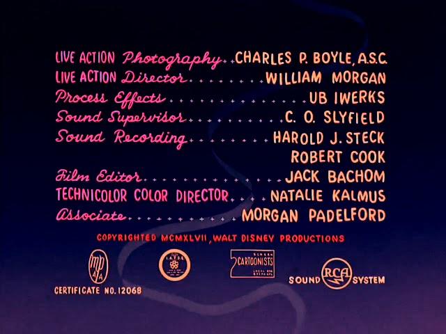 Fun and Fancy Free (1947, 1959) Release Opening Credits