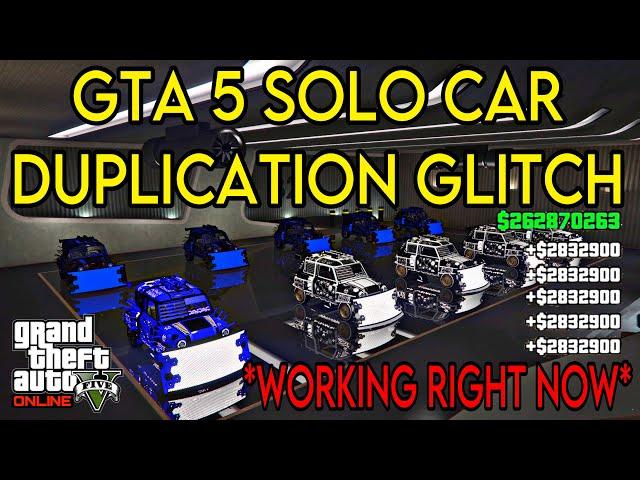 *WORKING RIGHT NOW* SOLO CAR DUPLICATION GLITCH | GTA 5 ONLINE | MONEY GLITCH (TUTORIAL) GUIDE