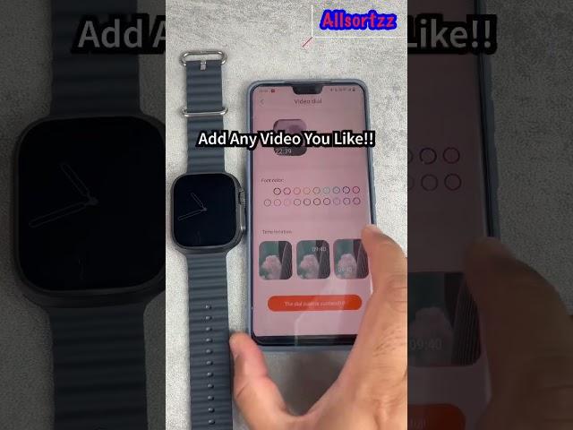 Add Any Video Watch Face To Your VWAR Ultra Max! #allsortzz #smartwatch #vwar #vwarultramax #shorts