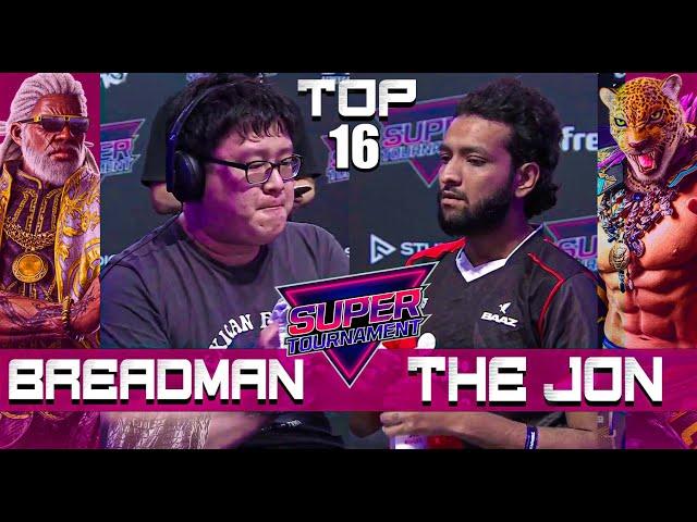 The Jon (King) vs Breadman (Leroy) Top 16 - ATL Super Tournament 2024 | Tekken 8