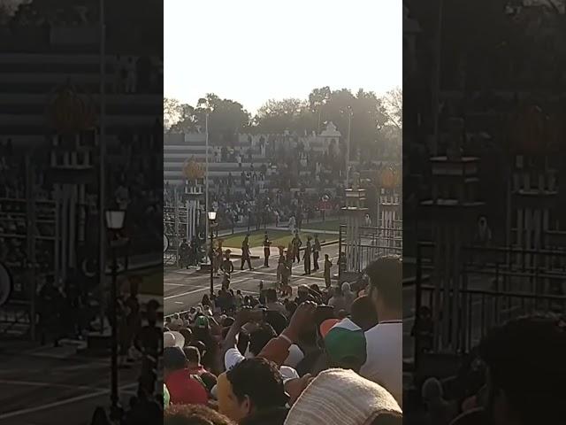 Wagah border ceremony - close the gates