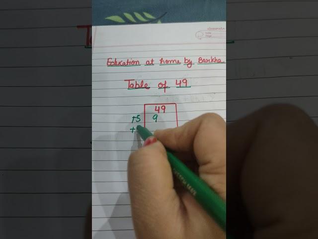 very easy trick table of 49#shorts #educationathome #barkha