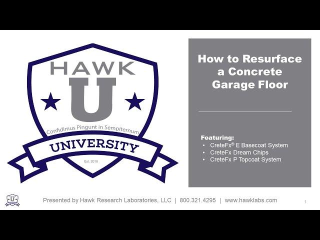 How to Resurface a Garage Floor Using the CreteFx Concrete Resurfacing System.