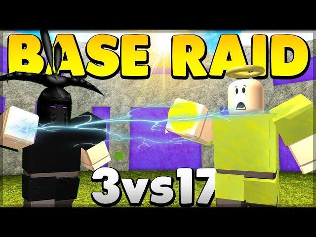 INTENSE FAN BASE RAID *3VS17* | Roblox: Booga Booga