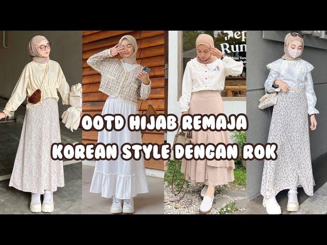 OOTD HIJAB REMAJA KOREAN STYLE DENGAN ROK | OOTD HIJAB REMAJA | Link Produk dideskripsi #ootdhijab