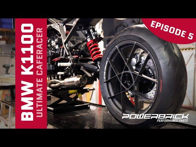 The ultimate caferacer EP5 - POWERBRICK BMW K1100RS - Exhaust, rear-sets and carbon wheels