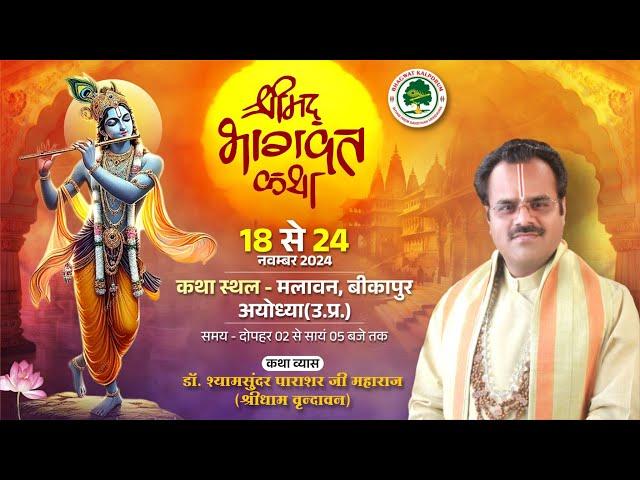 Day 03 | Shrimad Bhagwat Katha | Dr. Shyamsundar Parashar Ji | Malavan (Ayodhya)| 19 Nov. 2024