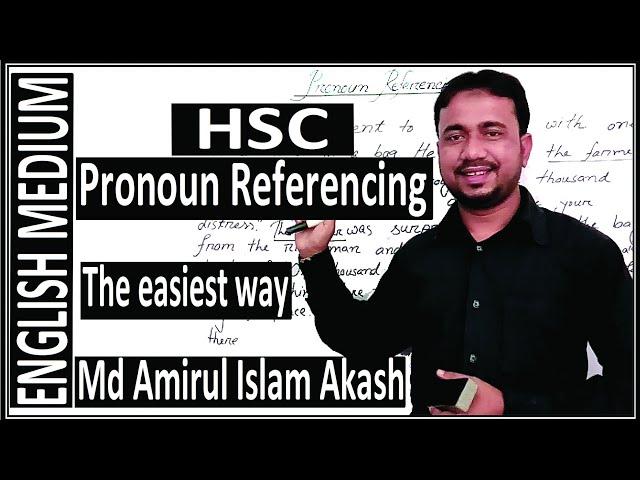 Pronoun Referencing | HSC English Second Paper | Pronoun Reference | Amirul Sir | Akash Sir, eduface