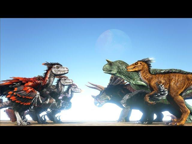 Deinonychus VS Raptor, Carno, Trike & MORE | ARK Valguero | Cantex