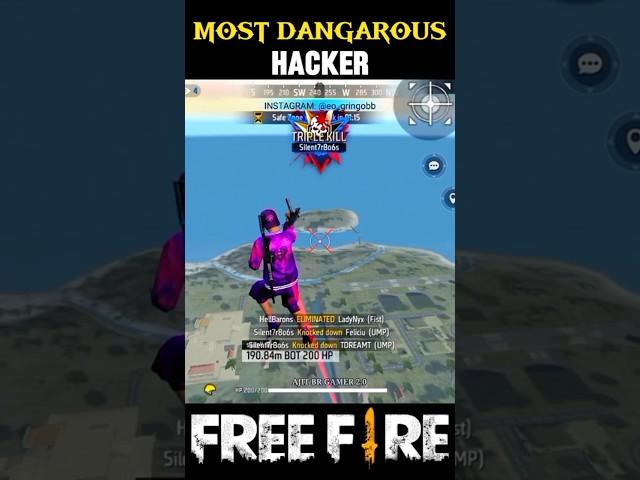 Top 3 Most Dangerous Hacker In Free Fire  #freefire #shorts