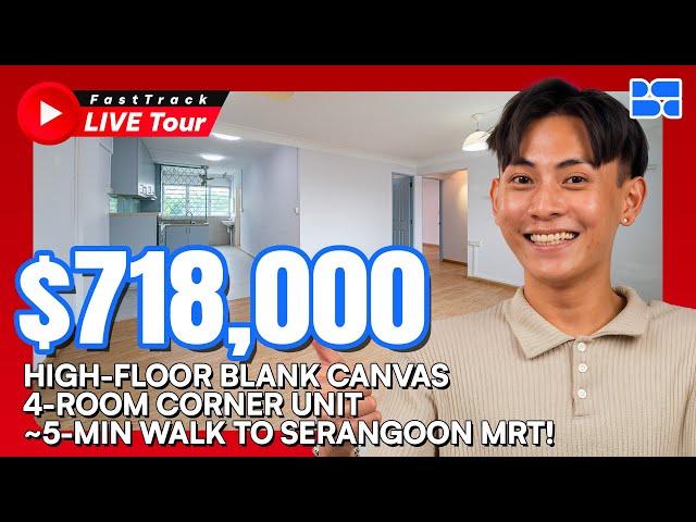 FastTrack Live Tour-Singapore HDB | 245 Serangoon Avenue 2 | 4-Room HDB | $718,000 | bleubricksByPLB