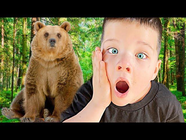 Caleb GOES on a Bear Hunt Adventure IN THE WOODS! We're Going on a Bear Hunt with Daddy and MOMMY!