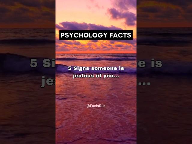 5 Signs someone is jealous of you... | Psychology Facts  #shorts