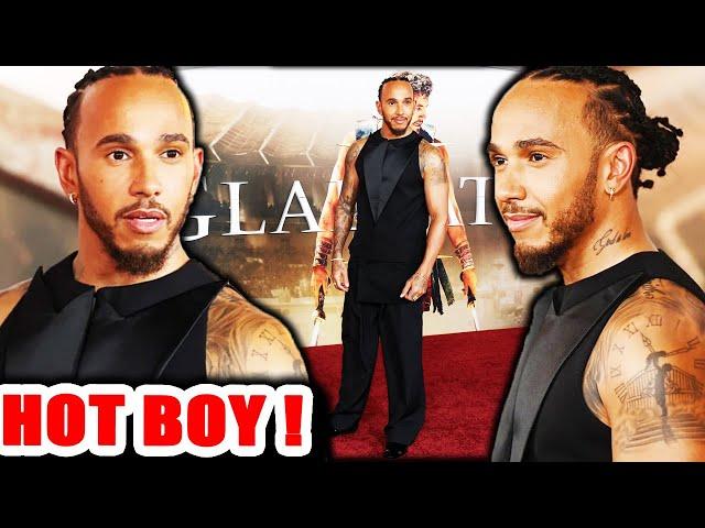 Lewis Hamilton HOT MAN APPEARS at the premiere of 'Gladiator II'