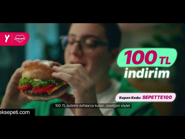 #SEPETTE100 Kupon Koduyla Yemeksepeti'nden 100 TL İndirim