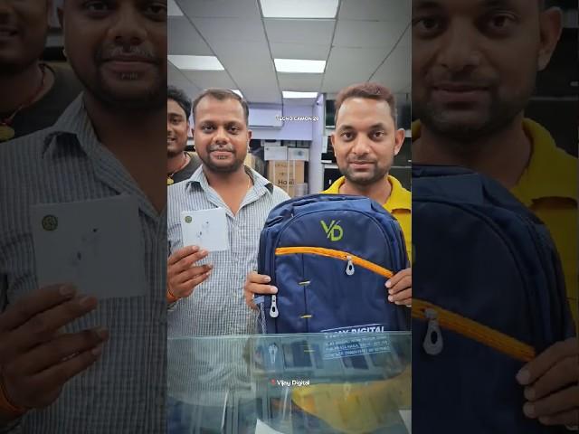 Customer Got An Brand New Tecno Camon 20 @tecnodia  Shilphata Near Prashik Bank Thane 421204