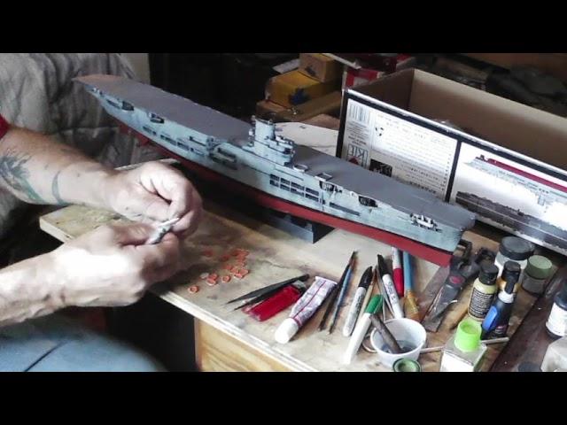 Merit 1/350 HMS ARK ROYAL VIDEO 3      LIVE ACTION