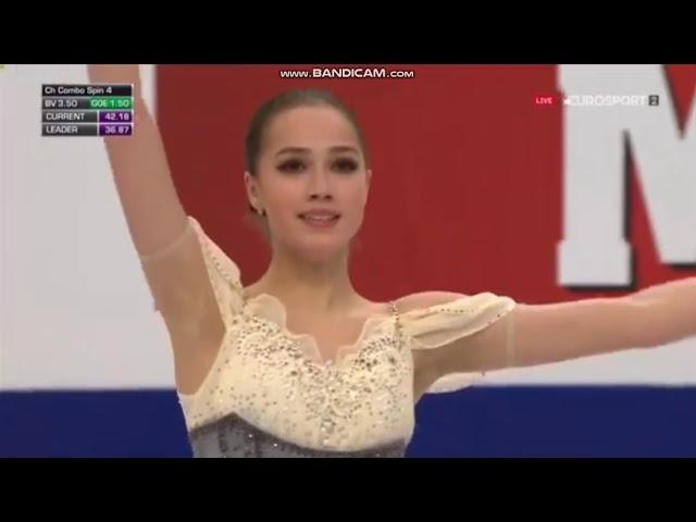 Alina Zagitova SP European Championships 2019 British Eurosport