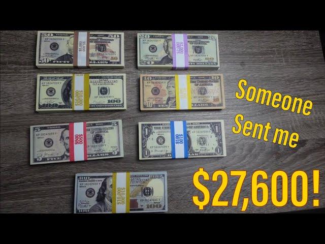 Someone Sent Me $27,600 in the Mail! | Replica Prop Money Unboxing