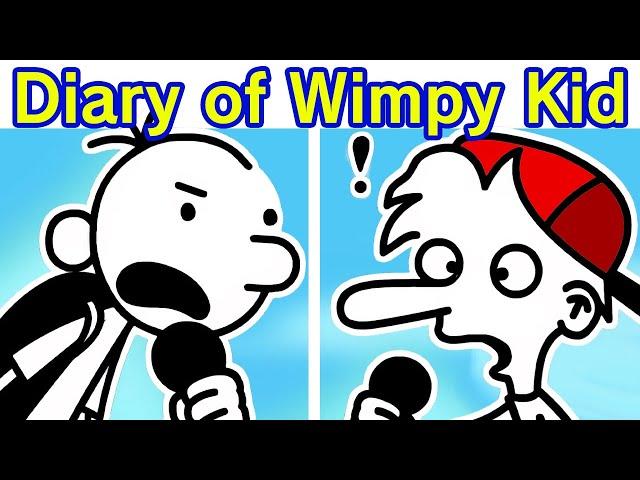 Friday Night Funkin' VS Greg Heffley FULL Week | Diary of a Funky Kid V1 (FNF: Diary of a Wimpy Kid)