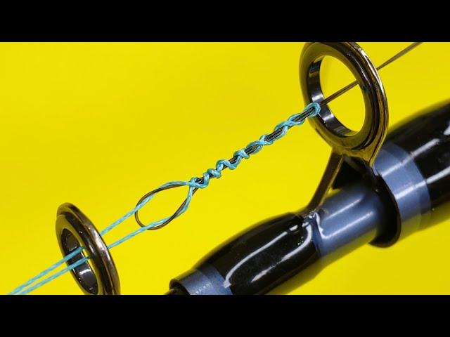 Don't do it like everyone else! Learn how to tie the fishing line and cord together correctly. 4k