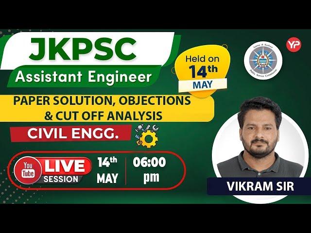 Solution, Objections & Cut off JKPSC AE Civil Paper held on 14 May 2023 | Interview preparation