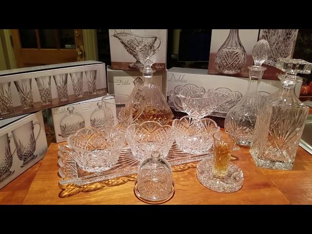 MASSIVE Burlington Crystal Haul - Shannon by Godinger Dublin Collection