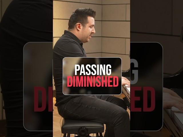 How To Play A Passing Diminished On The Piano #pianote #musictheory #pianoplayers