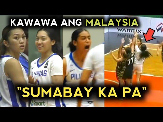 Gilas Women's U18 Nilampaso ang Malaysia, Nagwala ang bench ng Umiskor ang anak ng PBA player