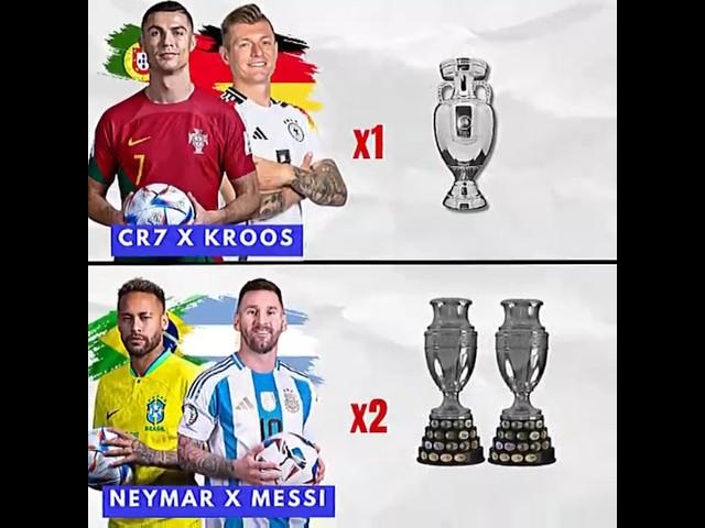 Ronaldo & Kroos vs Messi & Neymar: Who Won More?