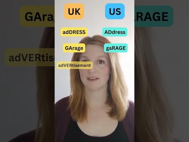 UK accent vs US accent | Stress differences in British and American English pronunciation