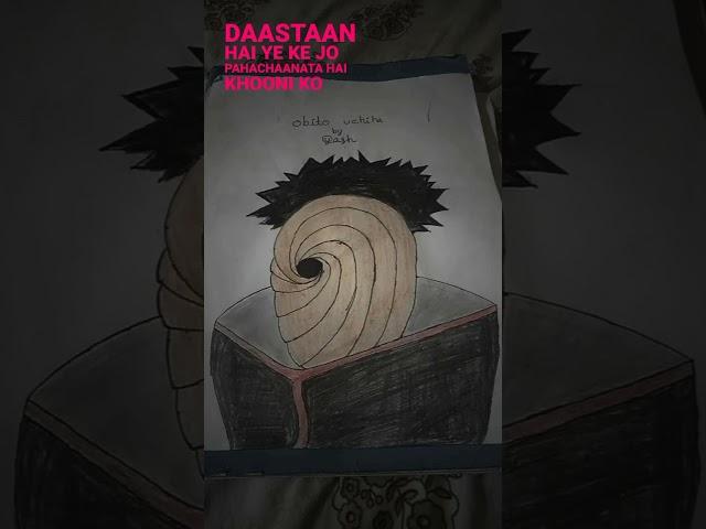 obito Uchiha drawing #anime #mangadrawing #naruto #narutodraw #drawing #obitodrawing #obito #drawing