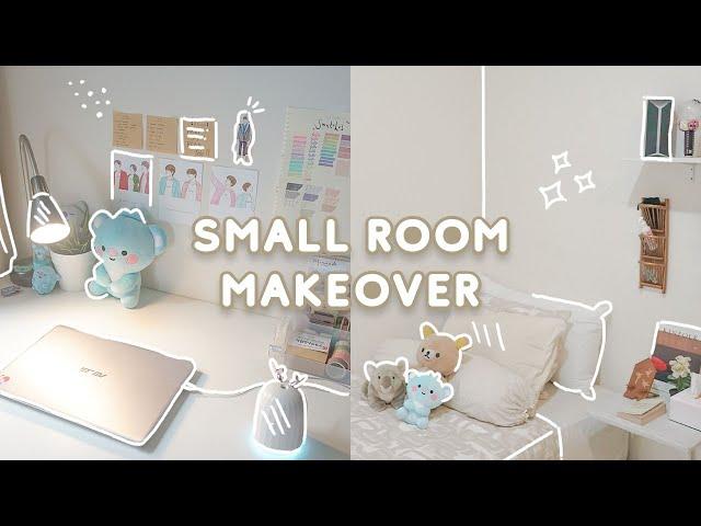 SMALL BEDROOM MAKEOVER  minimalist on a budget + room tour | Indonesia