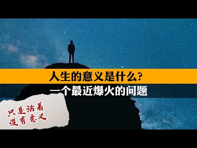 人生的意义是什么？有人回答：没有意义，只是活着。