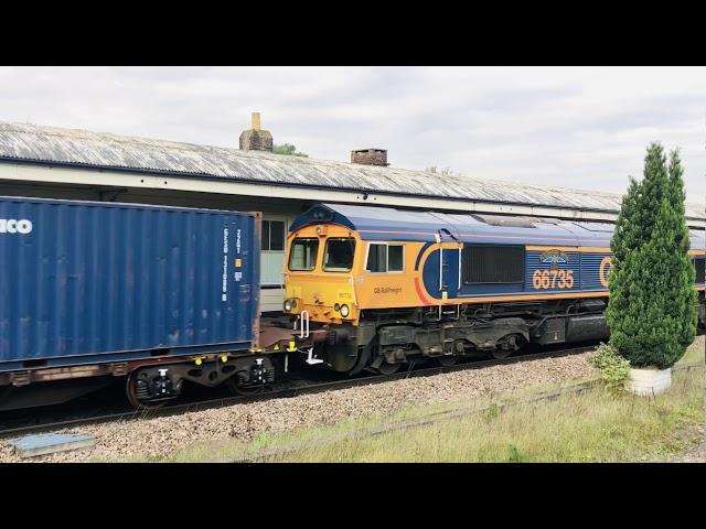 4Y08 15.57 GBRf Ludgershall MoD - Dollands Moor sidings 22/10/19