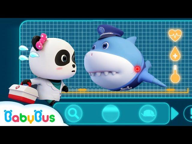 *NEW* Super Panda Rescues Police Shark | Super Rescue Team 8 | Baby Shark | Panda Cartoon | BabyBus