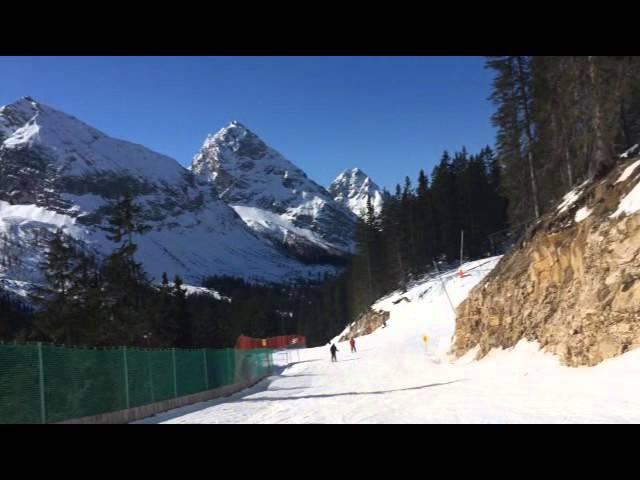 Gaistalabfahrt komplett von oben bis zur Talstation in 1:30, Skigebiet Ehrwalder Alm