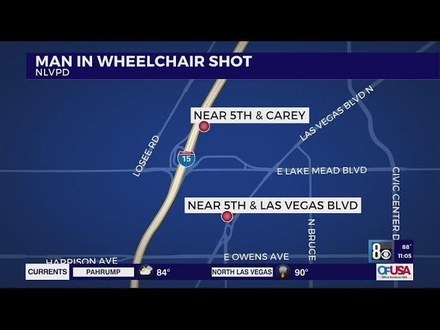 Wheelchair-bound man shot, injured in North Las Vegas