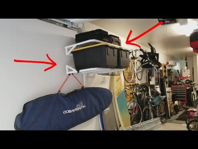 Fleximounts HandyJack Motorized Wireless Remote Garage Storage Wall Shelves!