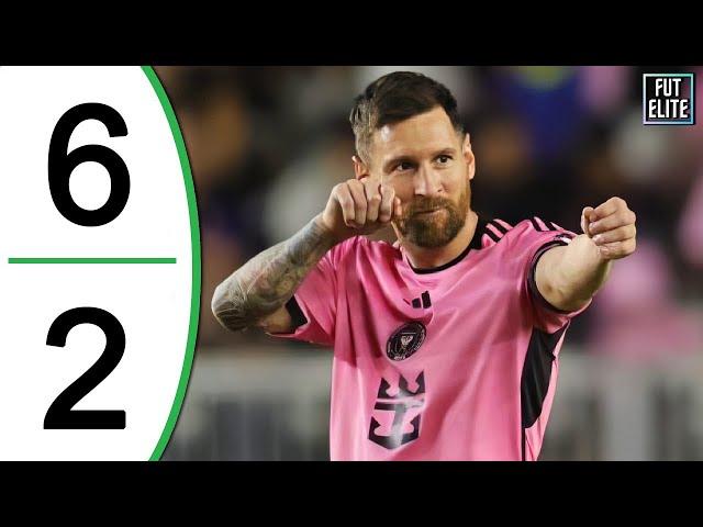 Lionel Messi HAT-TRICK - Inter Miami vs New England 6-2 Extended Highlights & Goals 2024