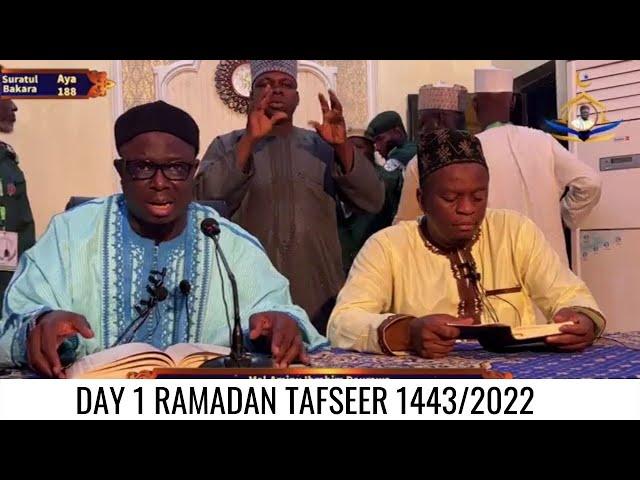 Day 1 Ramadan Tafseer 1443/2022  by Sheik Aminu Ibrahim Daurawa